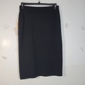 NWT Liz Claiborne Dresses Black Wool Sweater Skirt Issues on waist band Size 8